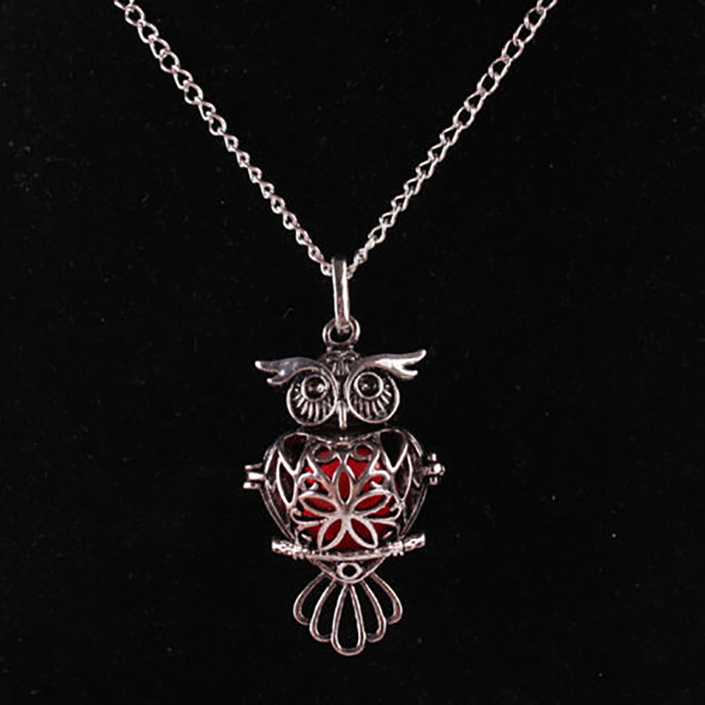 Fashion Owl Locket Essential Oil Aromatherapy