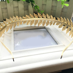 Women Punk Laurel Leaf Branch Leaves Headband Party Prom Hair Band Jewelry