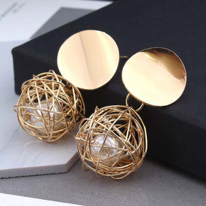 Fashion Statement Ball Earrings