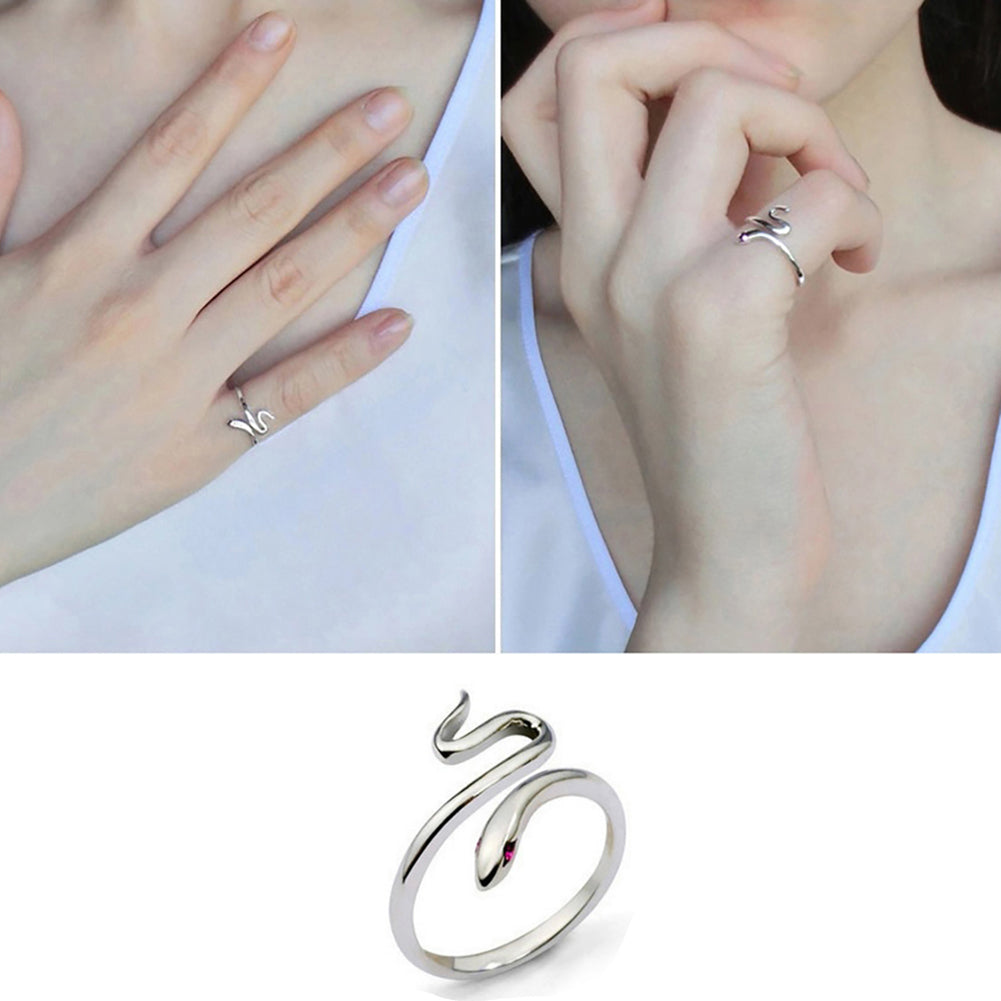 Fashion Snake Shape Opening Finger Ring