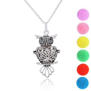 Fashion Owl Locket Essential Oil Aromatherapy