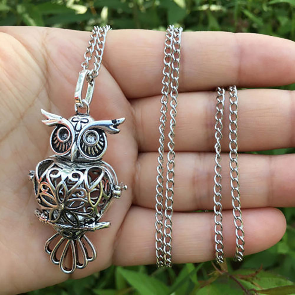 Fashion Owl Locket Essential Oil Aromatherapy