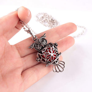 Fashion Owl Locket Essential Oil Aromatherapy